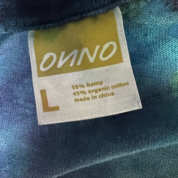 Custom tie dye on Hempsmith w/embroidered logo, Large - Picture 3 of 5